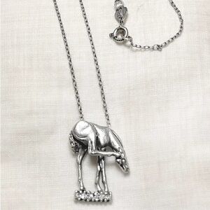 Kelly Herd Sterling Silver Horse foal Necklace